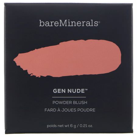 Bare Minerals, Gen Nude Powder Blush, Call My Blush, 0.21 oz (6 g):Blush, وجه