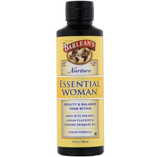 Barlean's, Essential Woman, Nurture, 12 fl oz (355 ml) فوائد