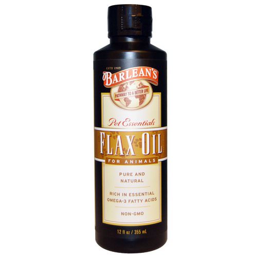 Barlean's, Flax Oil, for Animals, 12 fl oz (355 ml) فوائد