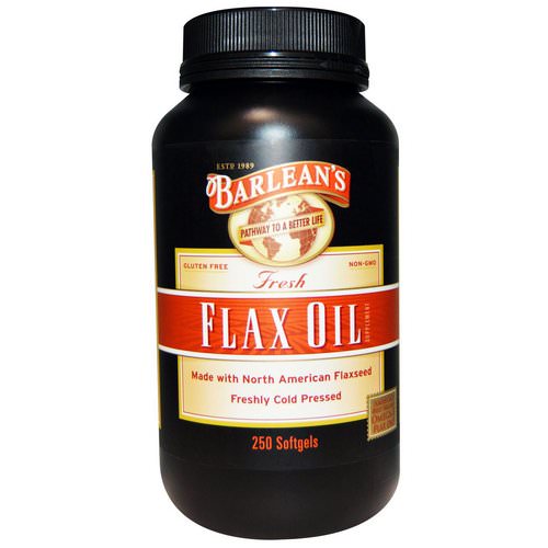 Barlean's, Fresh Flax Oil, 250 Softgels فوائد