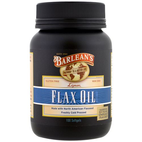 Barlean's, Lignan Flax Oil, 100 Softgels فوائد