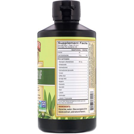 Barlean's, Olive Leaf Complex, Natural Olive Leaf Flavor, 16 oz (454 g):مضادات الأكسدة, مضادات الأكسدة