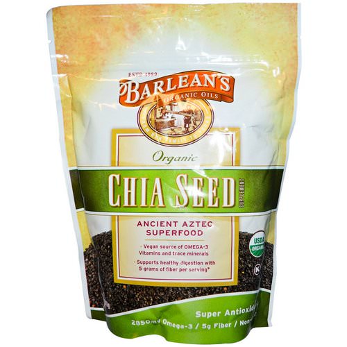 Barlean's, Organic, Chia Seed Supplement, 12 oz (340 g) فوائد