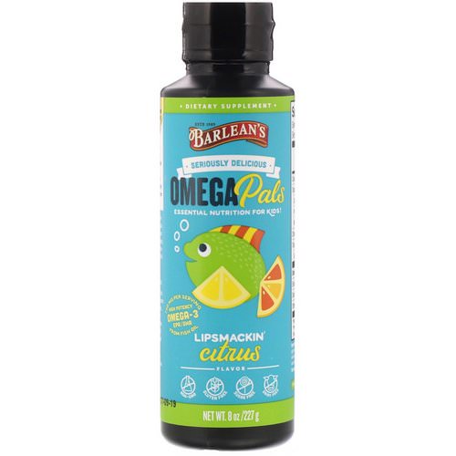 Barlean's, Seriously Delicious Omega Pals, Lipsmackin' Citrus, 8 oz (227 g) فوائد