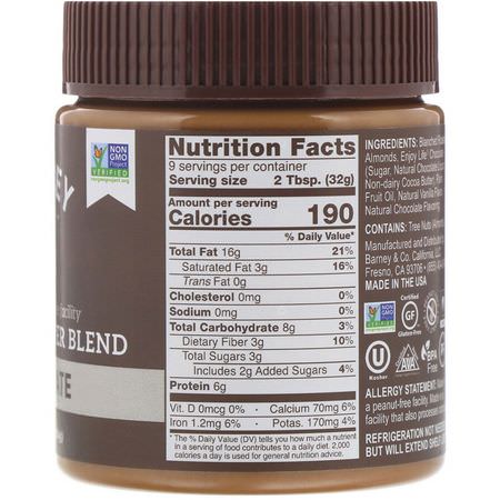 Barney Butter, Almond Butter Blend, Chocolate, 10 oz (284 g):زبدة الل,ز, يحفظ