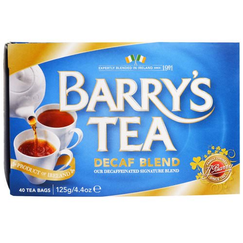 Barry's Tea, Decaf Blend, 40 Tea Bags, 4.4 oz (125 g) فوائد