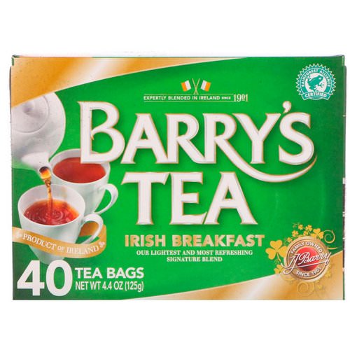 Barry's Tea, Irish Breakfast Tea, 40 Tea Bags, 4.40 oz (125 g) فوائد