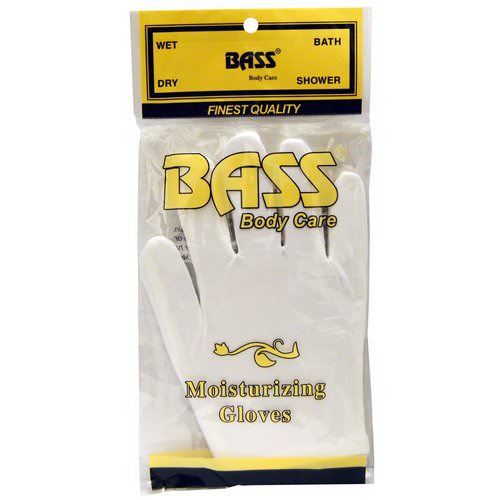 Bass Brushes, Moisturizing Gloves, White, 1 Pair فوائد