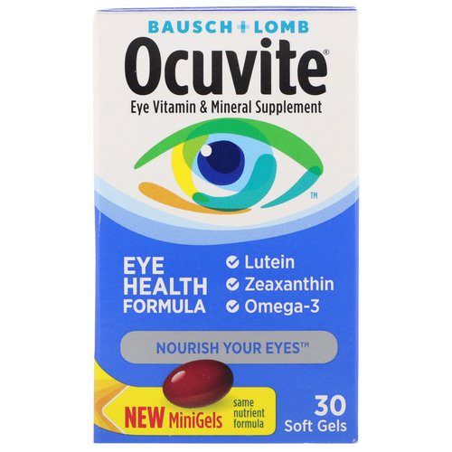 Bausch & Lomb, Ocuvite, Eye Health Formula, 30 Soft Gels فوائد