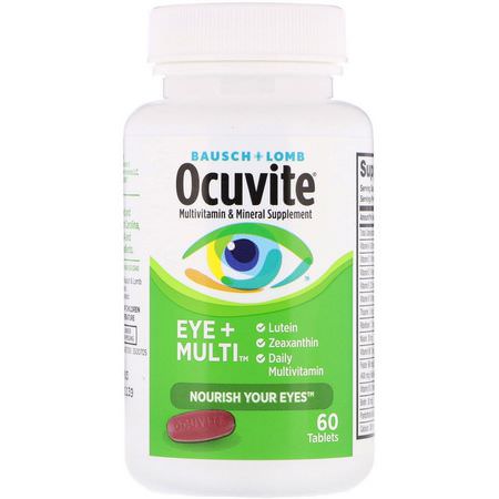 Bausch Lomb Eye Formulas Multivitamins - الفيتامينات المتعددة ,العين ,الأنف ,الأذن