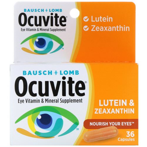 Bausch & Lomb, Ocuvite, Lutein & Zeaxanthin, 36 Capsules فوائد