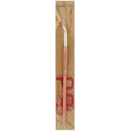 Bdellium Tools, Pink Bambu Series, Eyes 708, 1 Bent Eyeliner Brush:فرش الماكياج, الجمال