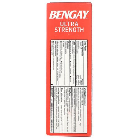 Bengay, Topical Analgesic Cream, Ultra Strength, 4 oz (113 g):المراهم, الم,ضعية