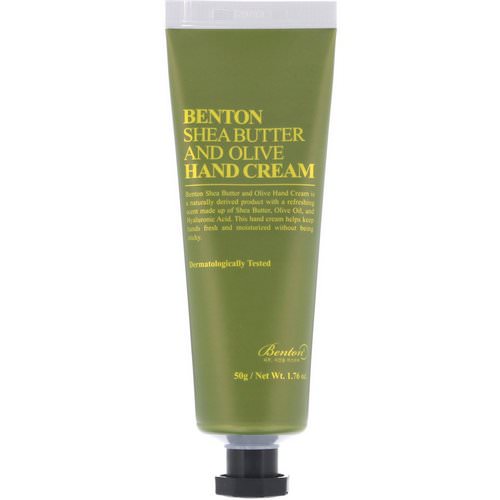 Benton, Shea Butter and Olive Hand Cream, 1.76 oz (50 g) فوائد