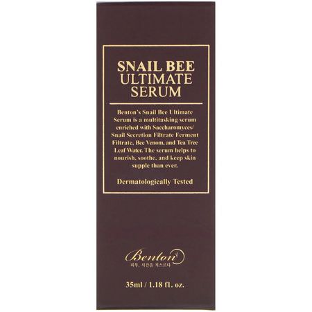 Benton, Snail Bee Ultimate Serum, 1.18 fl oz (35 ml):الأمصال, علاجات K-جمال