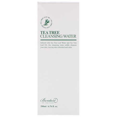 Benton, Tea Tree Cleansing Water, 6.76 fl oz (200 ml):مزيلات المكياج, المكياج