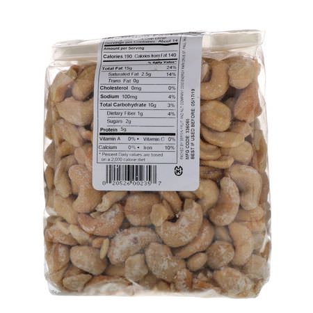 Bergin Fruit and Nut Company, Cashew Roasted & Salted, 16 oz (454 g):الكاج, البذ,ر