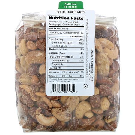 Bergin Fruit and Nut Company, Deluxe Mixed Nuts, 16 oz (454 g):Trail Mix, مكسرات مختلطة
