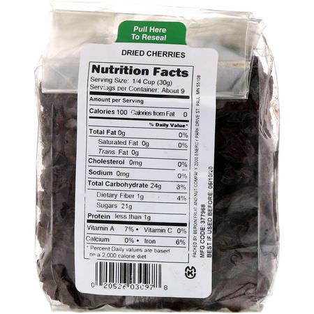 Bergin Fruit and Nut Company, Dried Cherries, 10 oz (283 g):الكرز, المأك,لات السريعة