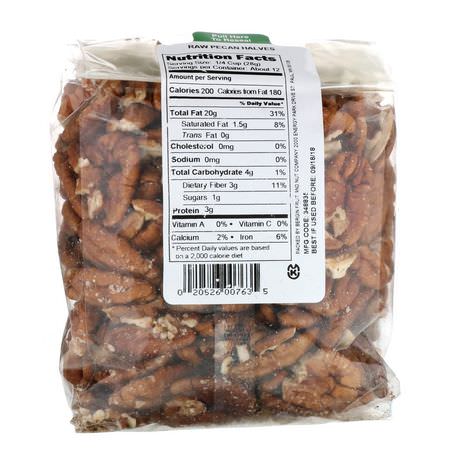 Bergin Fruit and Nut Company, Pecan Halves, Raw, 12 oz (340 g):البقان, البذ,ر