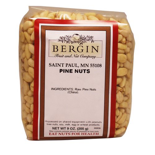 Bergin Fruit and Nut Company, Pine Nuts, 9 oz (255 g) فوائد