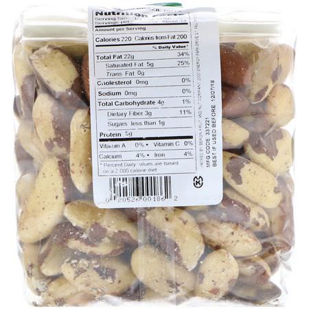 Bergin Fruit and Nut Company, Raw Brazil Nuts, 16 oz (454 g):برازيلي البرازيل, البذ,ر