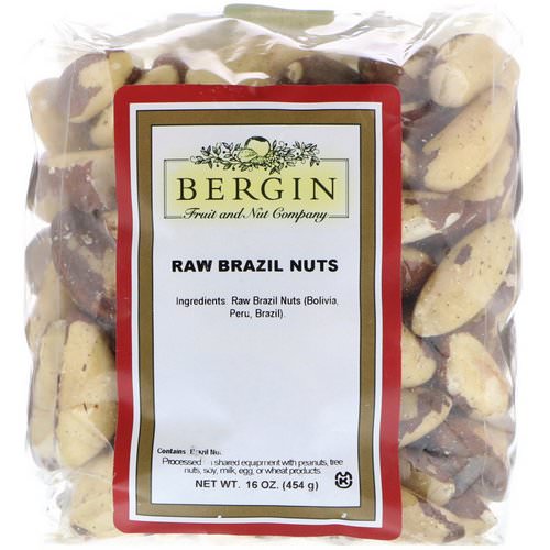 Bergin Fruit and Nut Company, Raw Brazil Nuts, 16 oz (454 g) فوائد