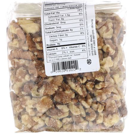 Bergin Fruit and Nut Company, Walnut Halves and Pieces, 11 oz (312 g):الج,ز, البذ,ر