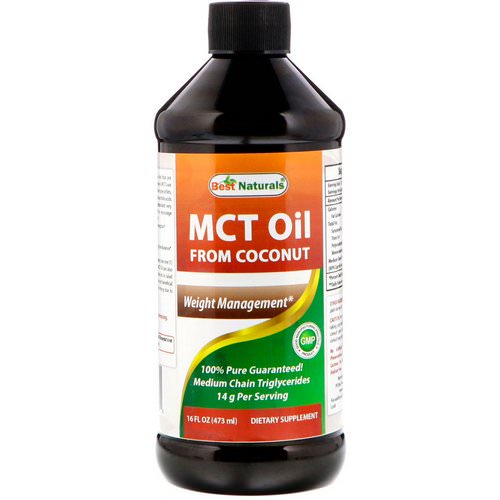 Best Naturals, MCT Oil From Coconut, 16 fl oz (473 ml) فوائد