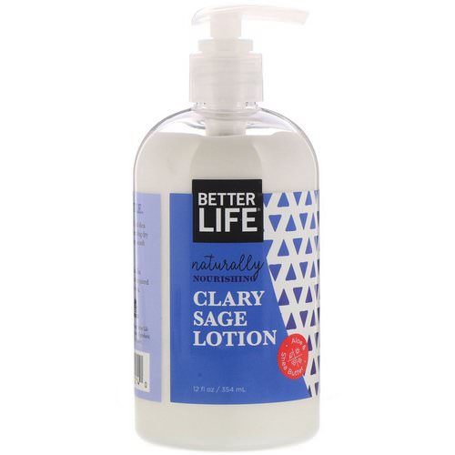 Better Life, Naturally Nourishing Lotion, Clary Sage, 12 fl oz (354 ml) فوائد