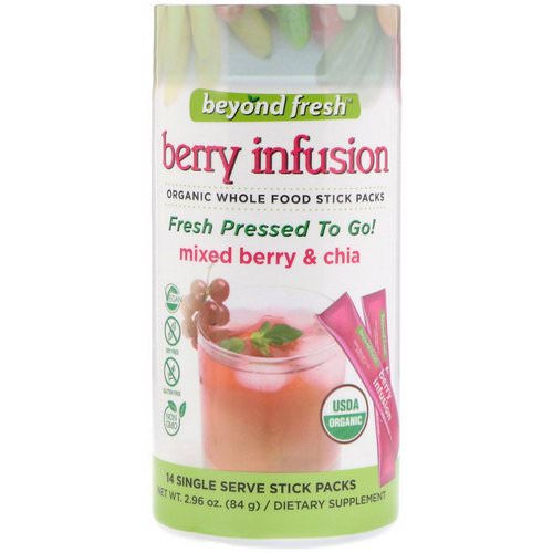 Beyond Fresh, Berry Infusion, Mixed Berry & Chia, 14 Single Serve Stick Packs فوائد