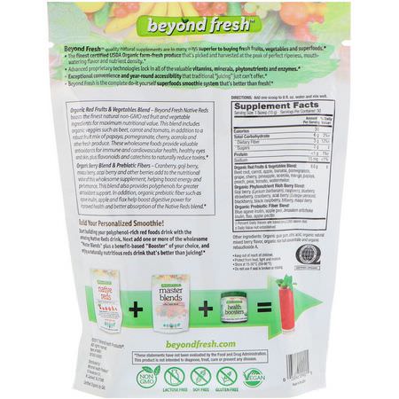 Beyond Fresh, Native Reds, Organic Red Superfood, Natural Berry Flavor, 10.58 oz (300 g):ف,اكه, س,برف,دس