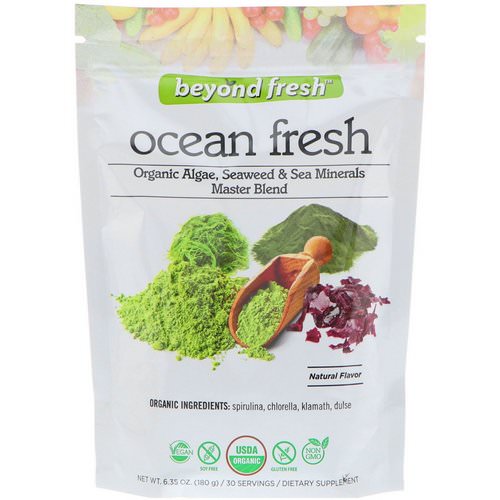 Beyond Fresh, Ocean Fresh, Organic Algae, Seaweed & Sea Minerals Master Blend, Natural Flavor, 6.35 oz (180 g) فوائد