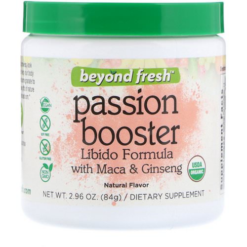Beyond Fresh, Passion Booster, Libido Formula with Maca and Ginseng, Natural Flavor, 2.96 oz (84 g) فوائد