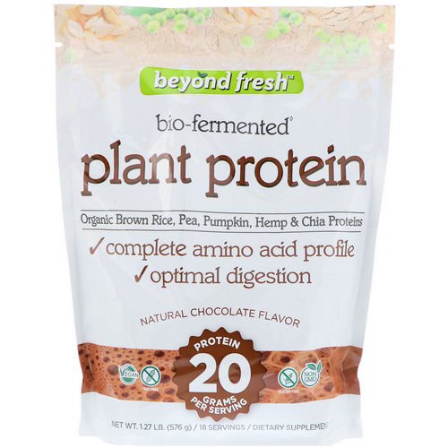 Beyond Fresh, Plant Protein, Natural Chocolate Flavor, 1.27 lb (576 g) فوائد