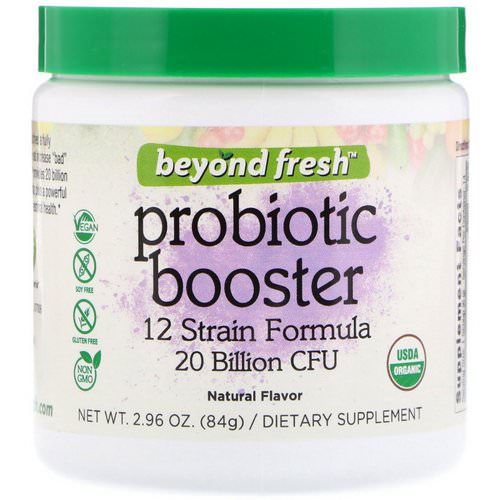 Beyond Fresh, Probiotic Booster, 12 Strain Formula, Natural Flavor, 20 Billion CFU, 2.96 oz (84 g) فوائد
