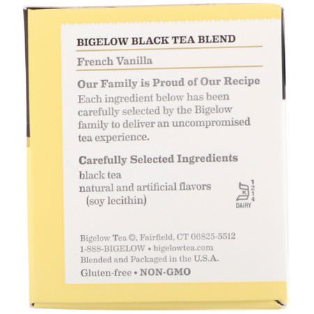 Bigelow, Black Tea, French Vanilla, 20 Tea Bags, 1.28 oz (36 g):الشاي الأس,د