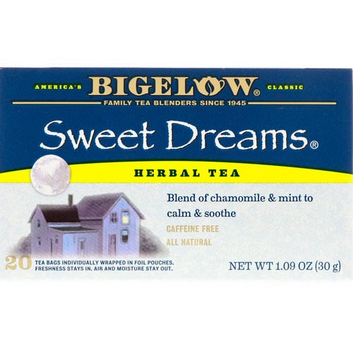 Bigelow, Sweet Dreams Herbal Tea, Caffeine Free, 20 Tea Bags, 1.09 oz (30 g) فوائد