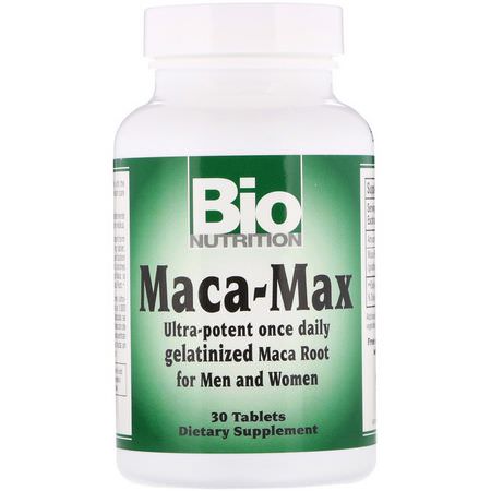 Bio Nutrition Maca - Maca, المعالجة المثلية, الأعشاب