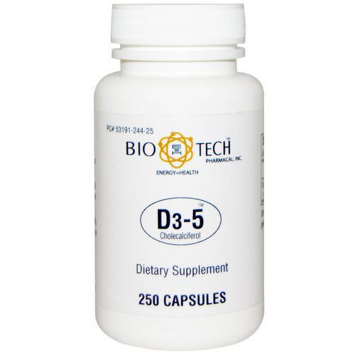 Bio Tech Pharmacal, D3-5 Cholecalciferol, 250 Capsules فوائد