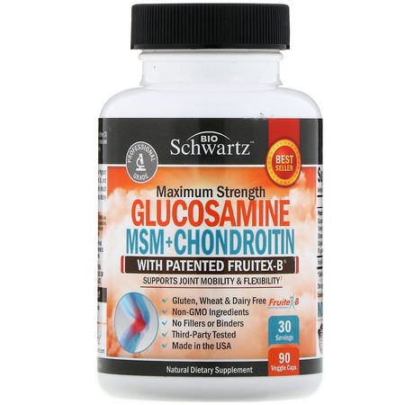 BioSchwartz Glucosamine Chondroitin Formulas - الجل,ك,زامين ش,ندر,يتن, المفصل, العظام, المكملات الغذائية