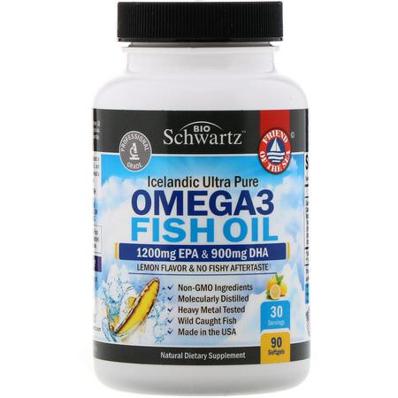 BioSchwartz Omega-3 Fish Oil - زيت السمك أوميغا 3, Omegas EPA DHA, زيت السمك, المكملات الغذائية