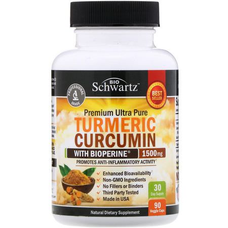 BioSchwartz Turmeric Curcumin Formulas - الكركمين, الكركم, مضادات الأكسدة, المكملات الغذائية
