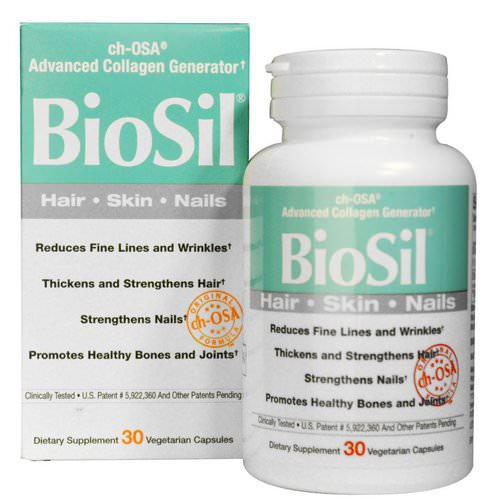 BioSil by Natural Factors, ch-OSA Advanced Collagen Generator, 30 Vegetarian Capsules فوائد