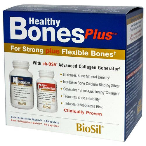 BioSil by Natural Factors, Healthy Bones Plus, Two-Part Program فوائد