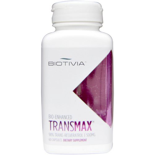 Biotivia, Transmax, 500 mg, 60 Capsules فوائد