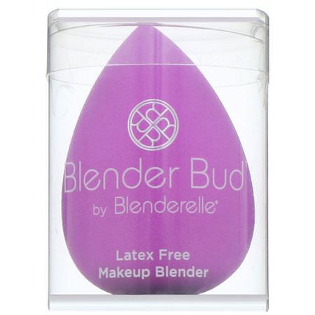 Blenderelle, Blender Bud, Latex Free Makeup Blender, Purple, 1 Count:إسفنجات المكياج, فرش المكياج