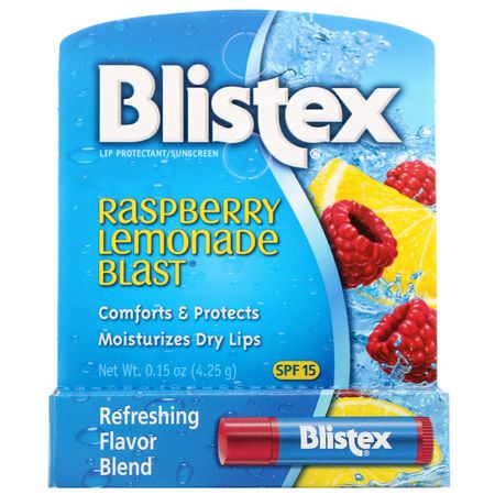 Blistex, Lip Protectant/Sunscreen, SPF 15, Raspberry Lemonade Blast, .15 oz (4.25 g):SPF, مرهم الشفة