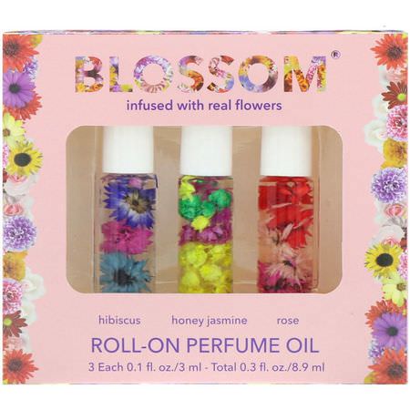 Blossom, Roll-On Perfume Oil Set, 3 Pieces, 0.1 fl oz (3 ml) Each:Roll-On, العطر