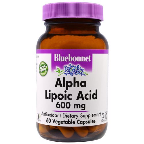 Bluebonnet Nutrition, Alpha Lipoic Acid, 600 mg, 60 Veggie Caps فوائد